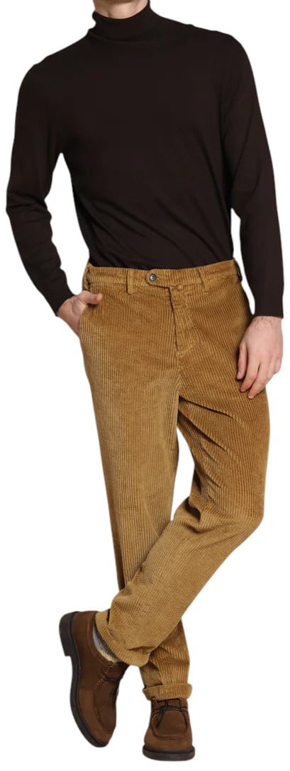 Mason's Pantalon chino Boston camel velours grosses côtes Mason's Homme 9PN3E9303 VBE310 237 Divers