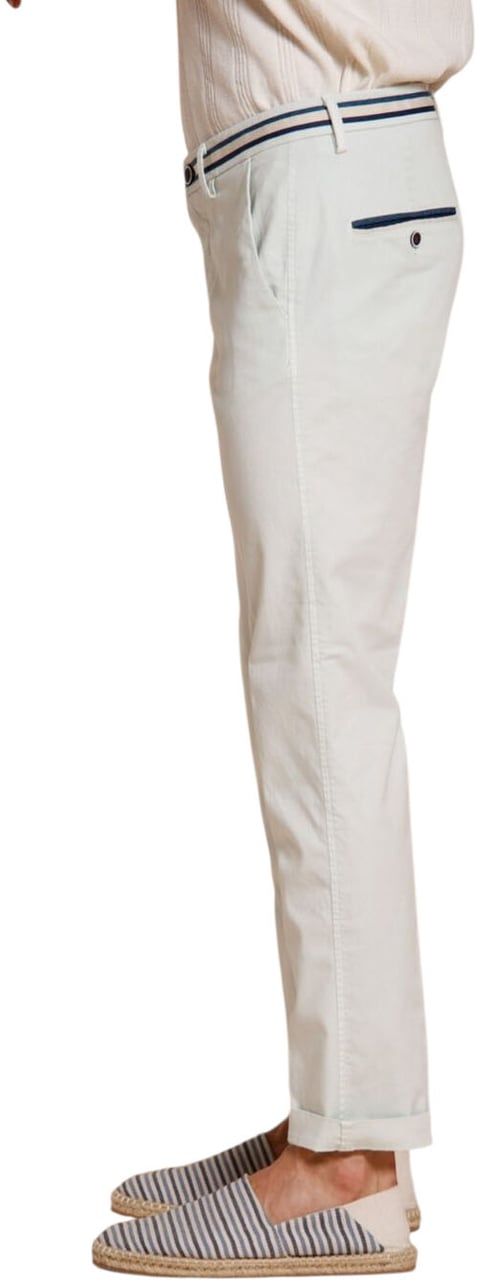 Mason's Chino Torino summer vert d'eau ganse crème bleu Masons Homme 9PN2R 2863N1 NBE098 417 Divers