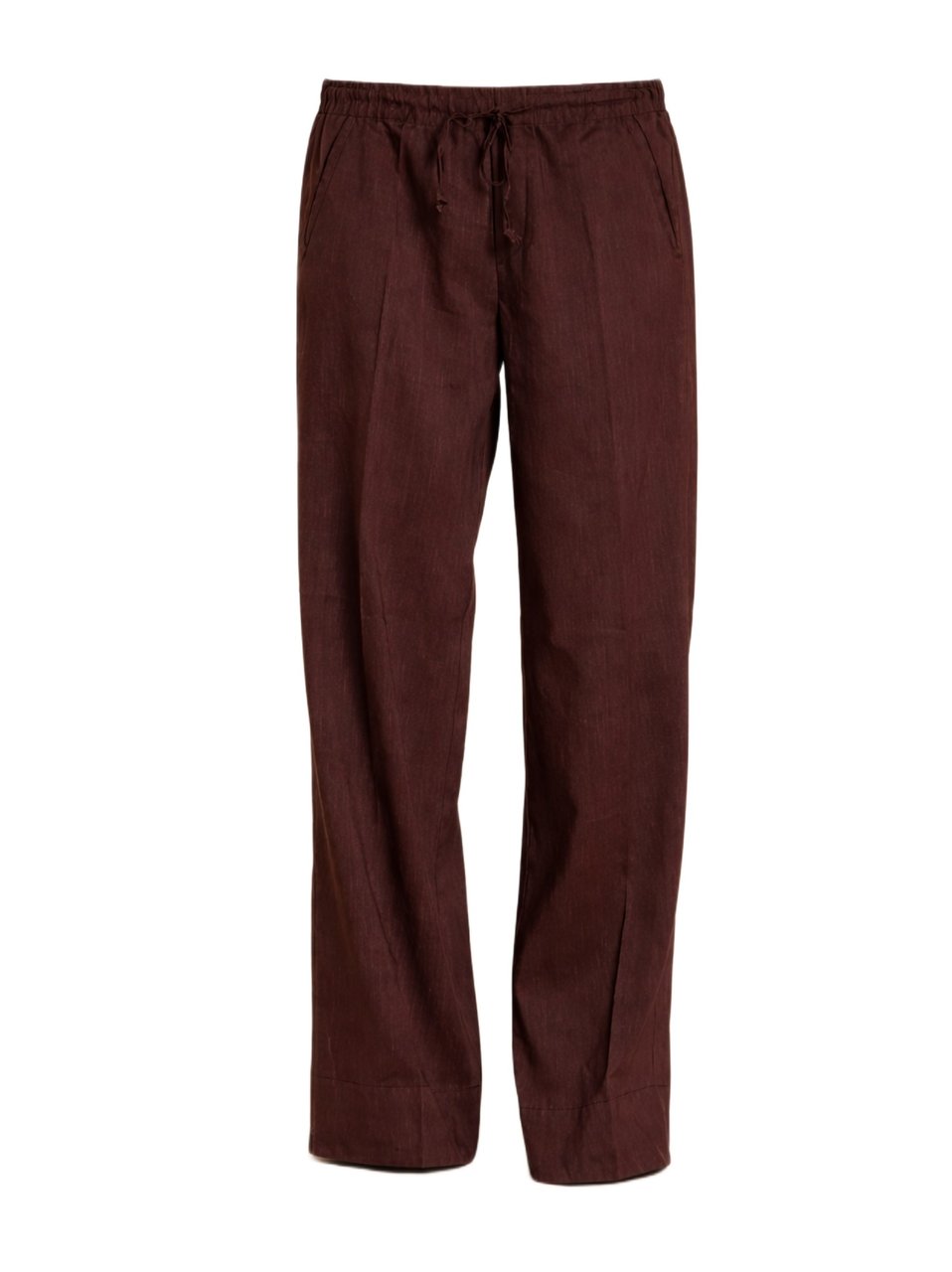 Mason's Relaxed Wide-Leg Trousers With Drawstring Waistband Zwart