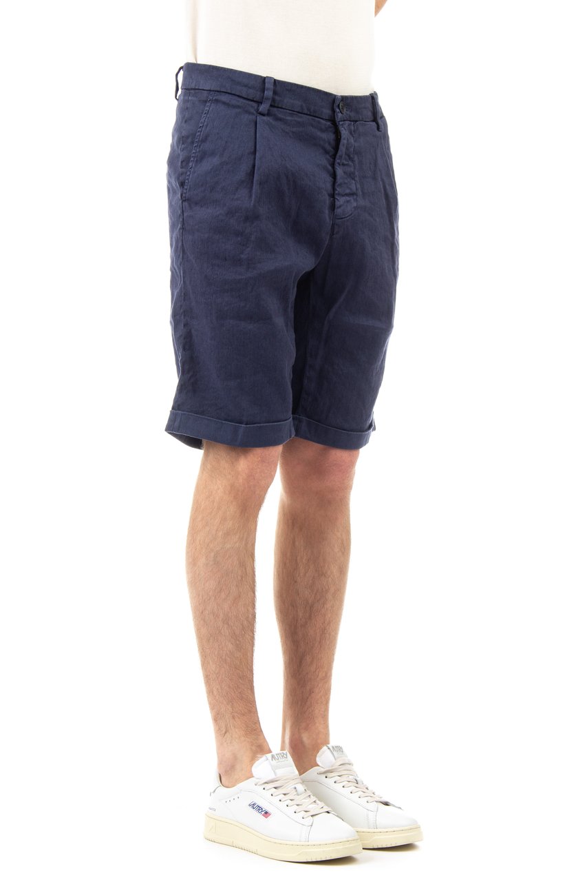 Mason's Amalfi Lightweight Linen-Cotton Shorts Grijs