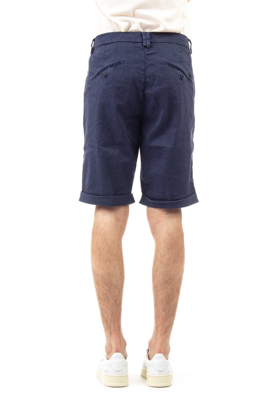 Mason's Amalfi Lightweight Linen-Cotton Shorts Grijs