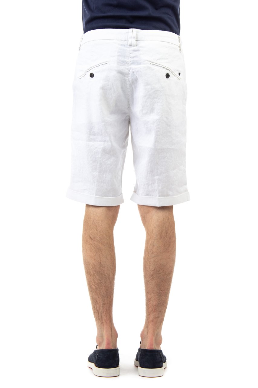 Mason's Amalfi Lightweight Linen-Cotton Shorts Wit