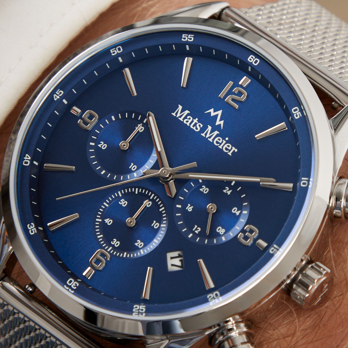 Mats Meier Grand Cornier Horloge Zilver