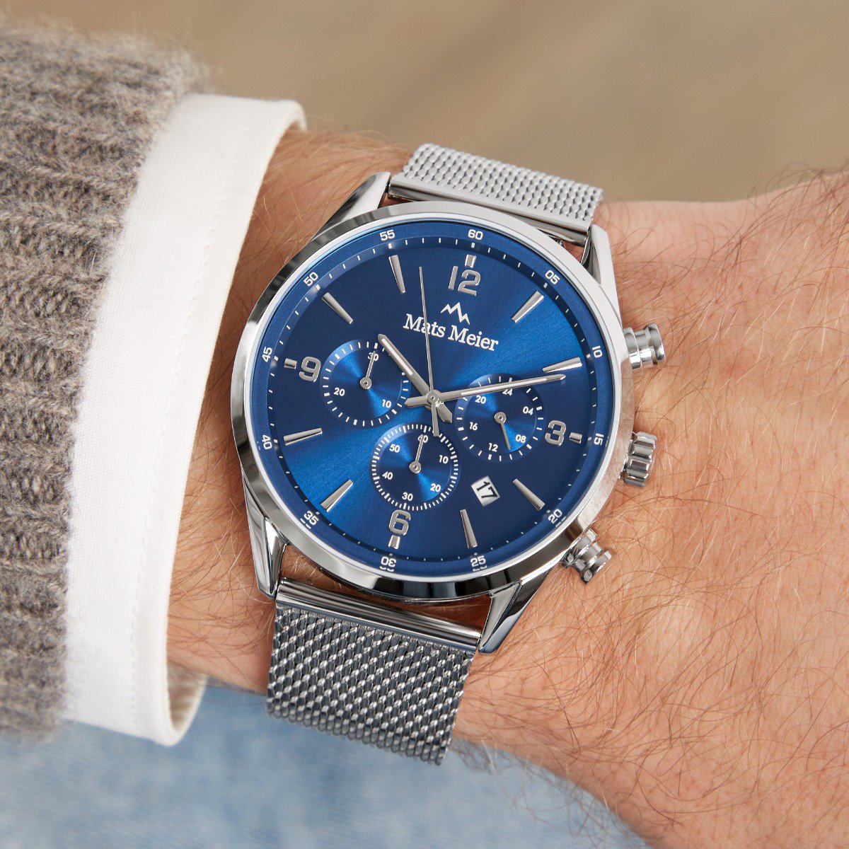Mats Meier Grand Cornier Horloge Zilver
