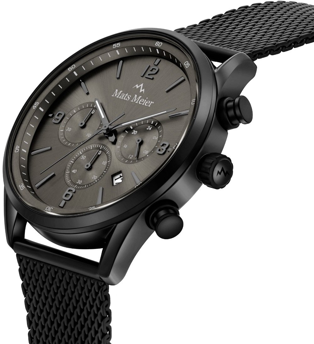 Mats Meier Grand Cornier Horloge Zwart