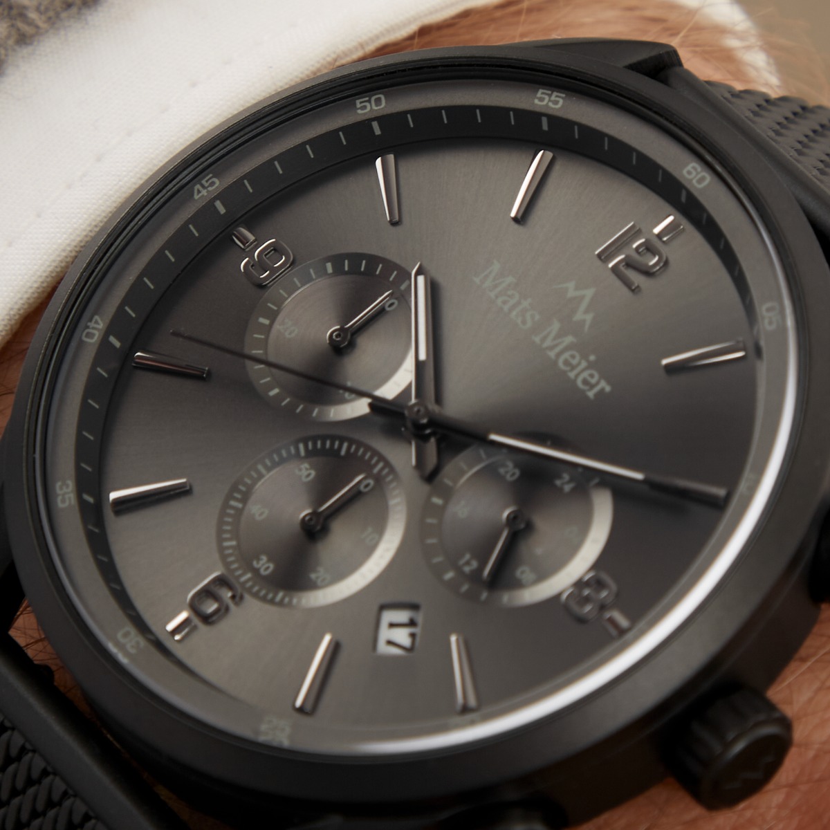 Mats Meier Grand Cornier Horloge Zwart