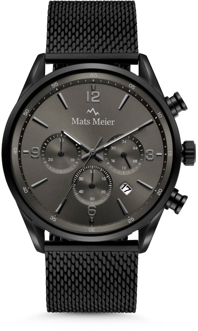 Mats Meier Grand Cornier Horloge Zwart