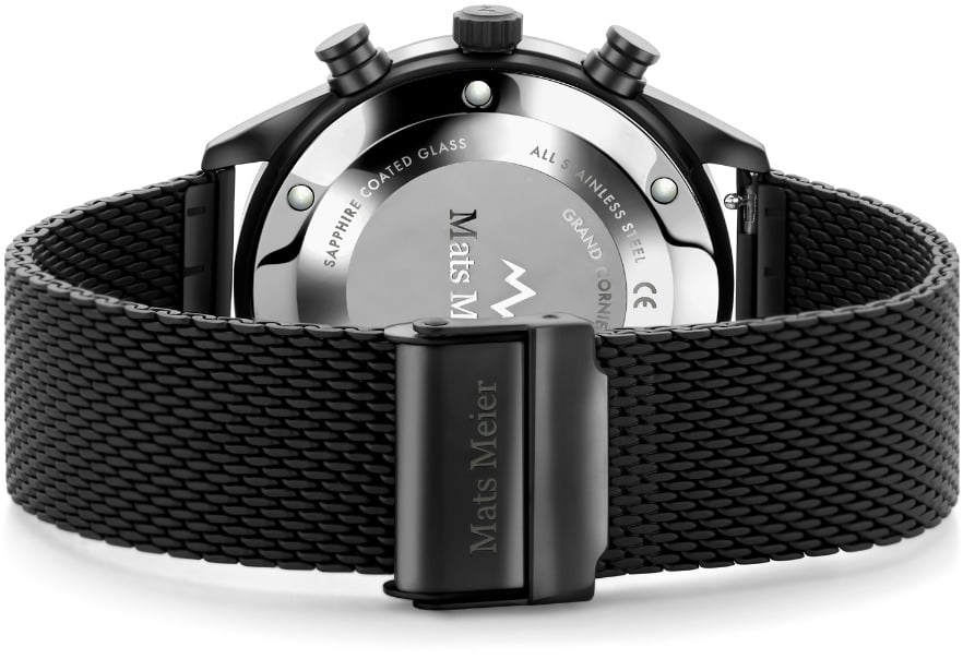 Mats Meier Grand Cornier Horloge Zwart