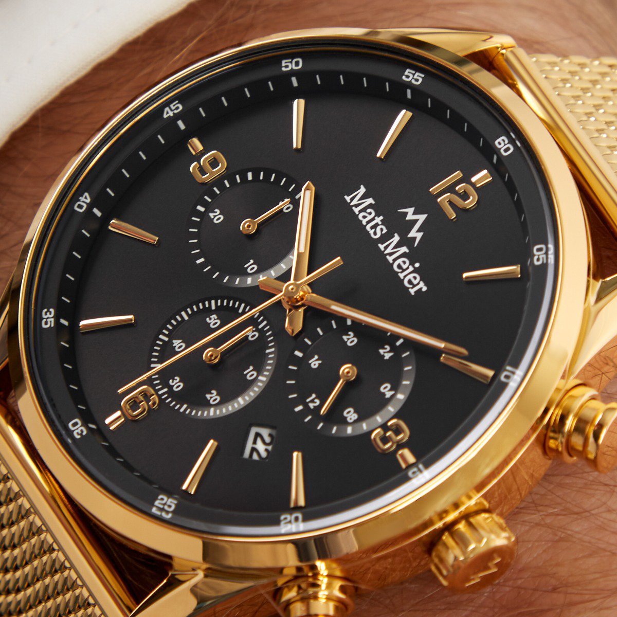 Mats Meier Grand Cornier Horloge Zwart