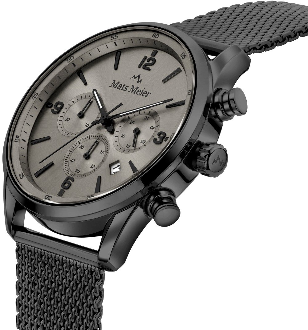 Mats Meier Grand Cornier Horloge Zwart