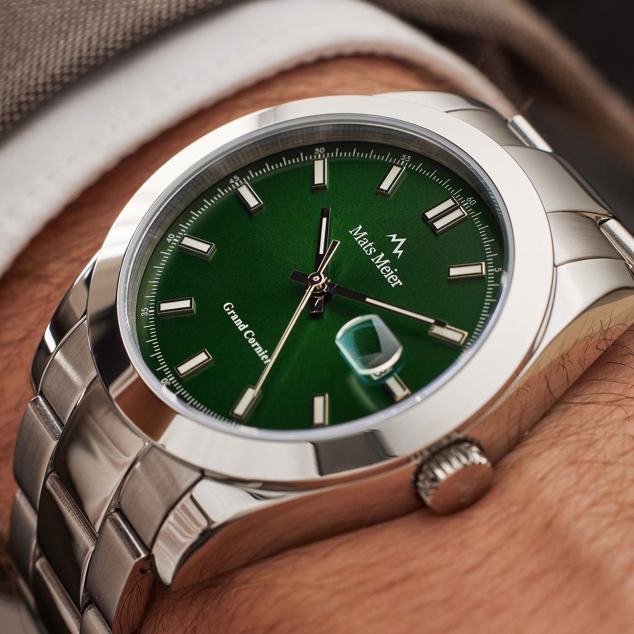 Mats Meier Grand Cornier Horloge Zilver