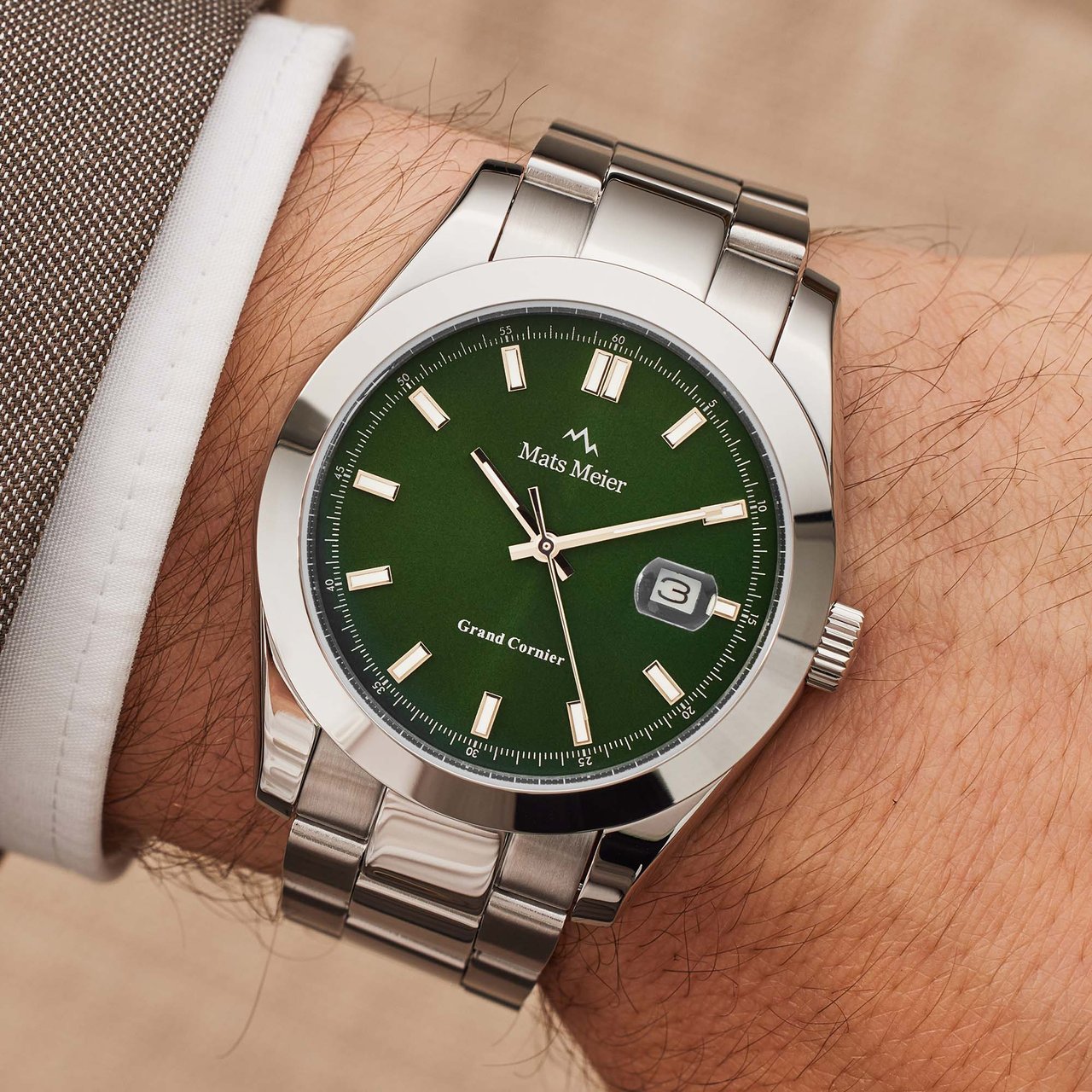 Mats Meier Grand Cornier Horloge Zilver