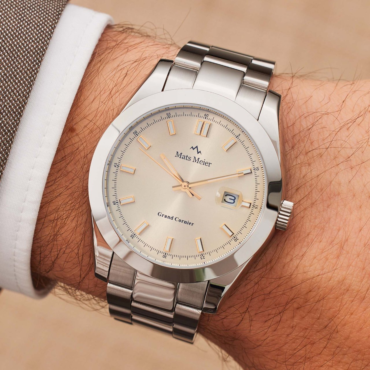 Mats Meier Grand Cornier Horloge Zilver