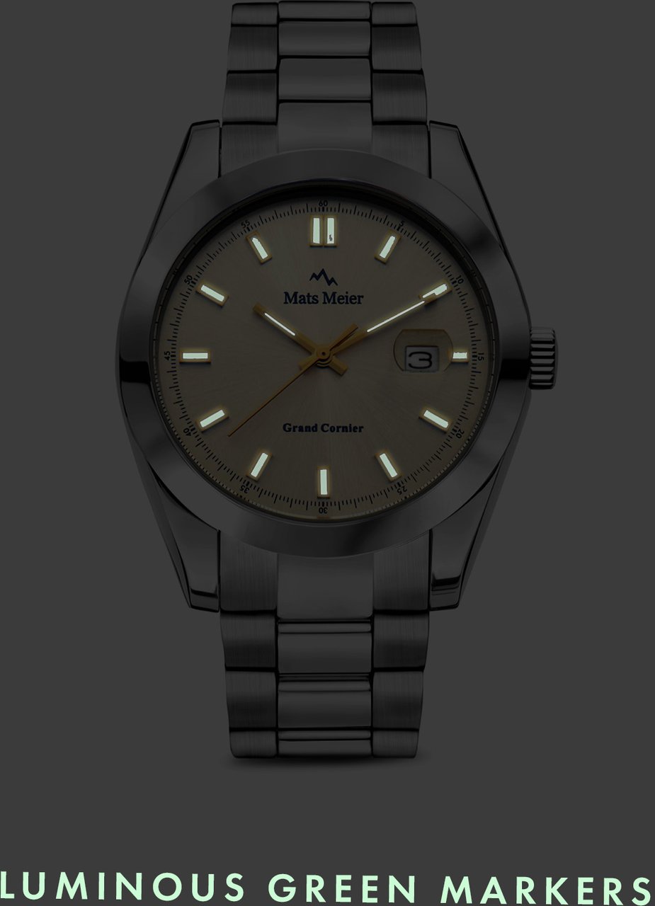Mats Meier Grand Cornier Horloge Zilver