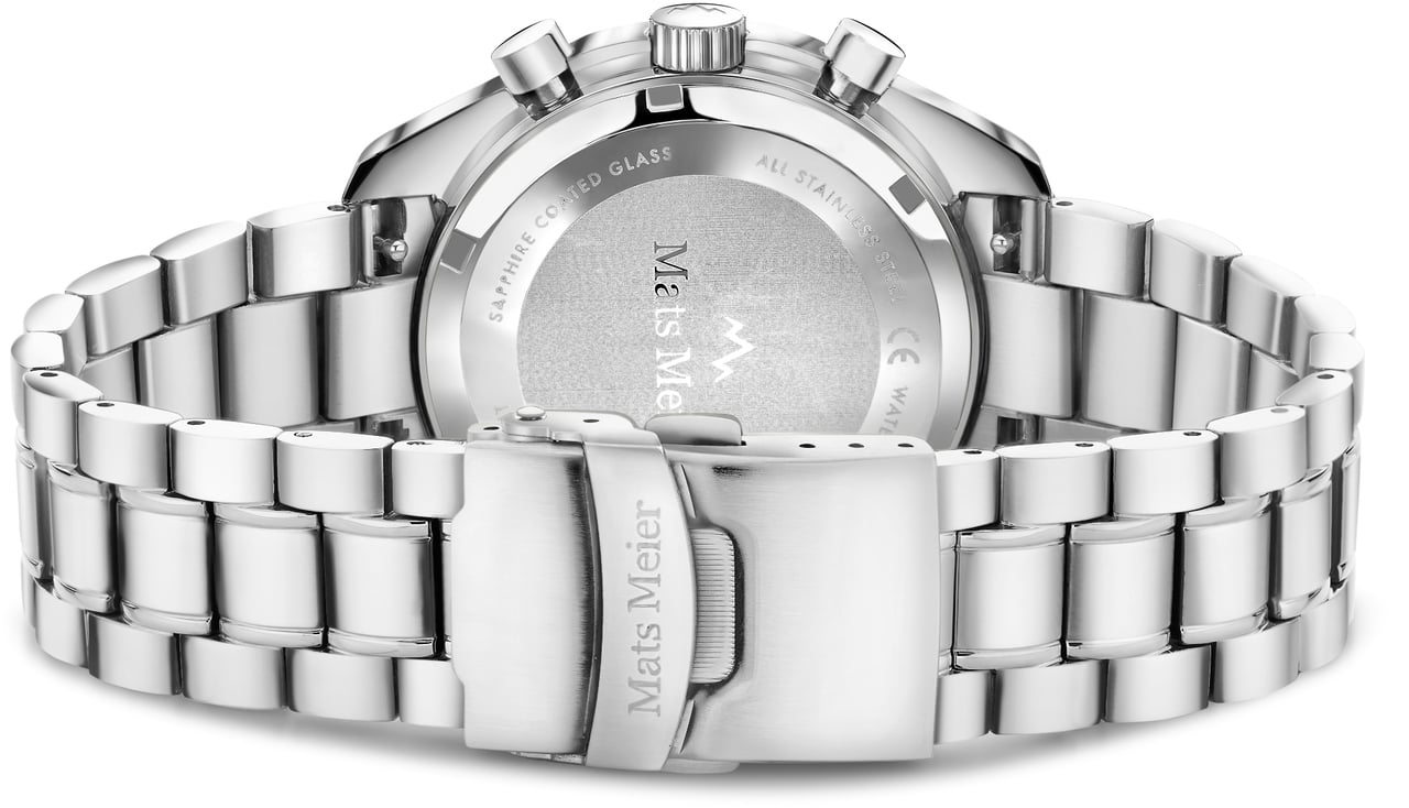 Mats Meier Arosa Racing Horloge Zilver