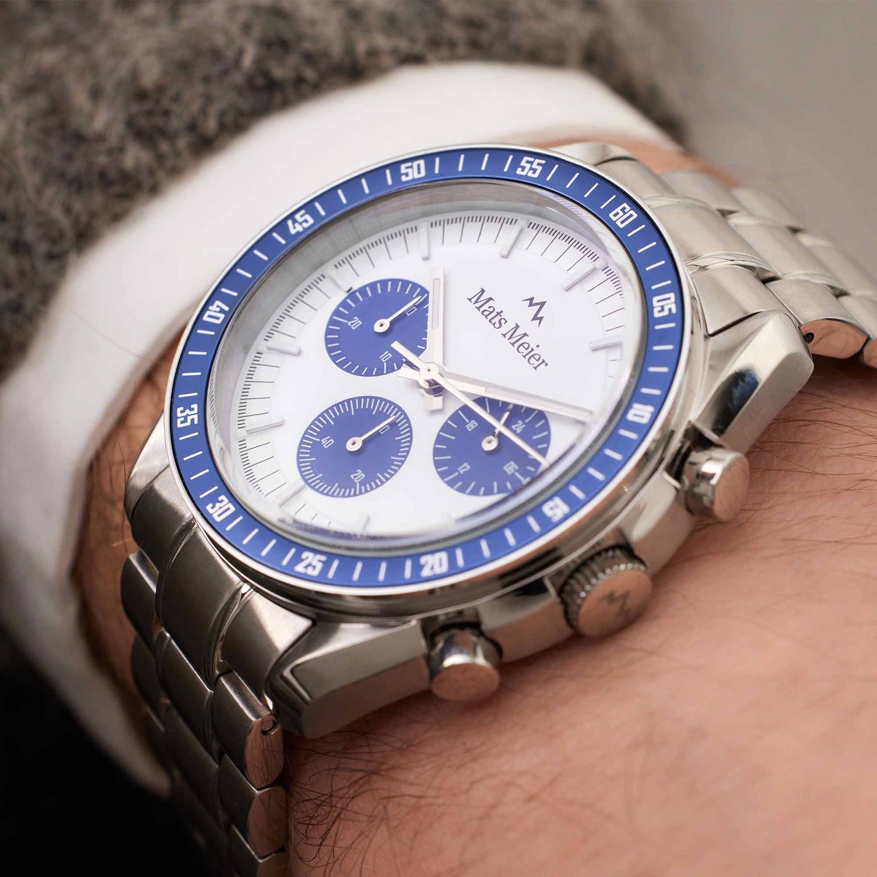 Mats Meier Arosa Racing Horloge Zilver