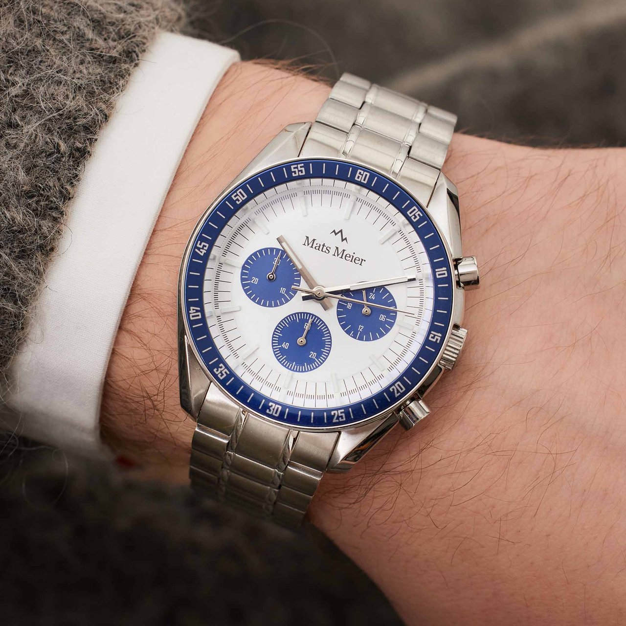 Mats Meier Arosa Racing Horloge Zilver