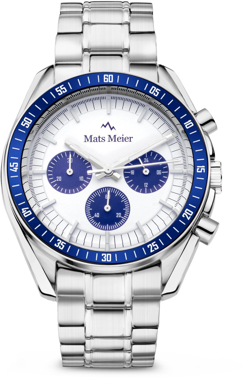 Mats Meier Arosa Racing Horloge Zilver