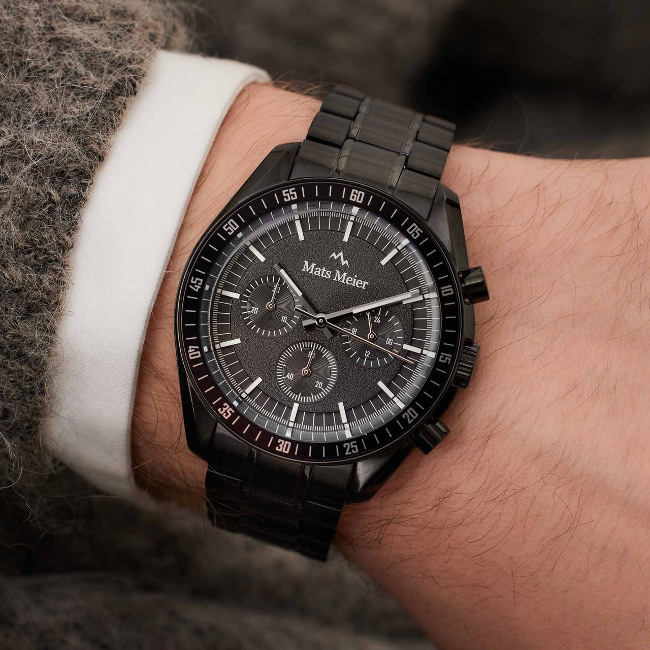 Mats Meier Arosa Racing Horloge Zwart