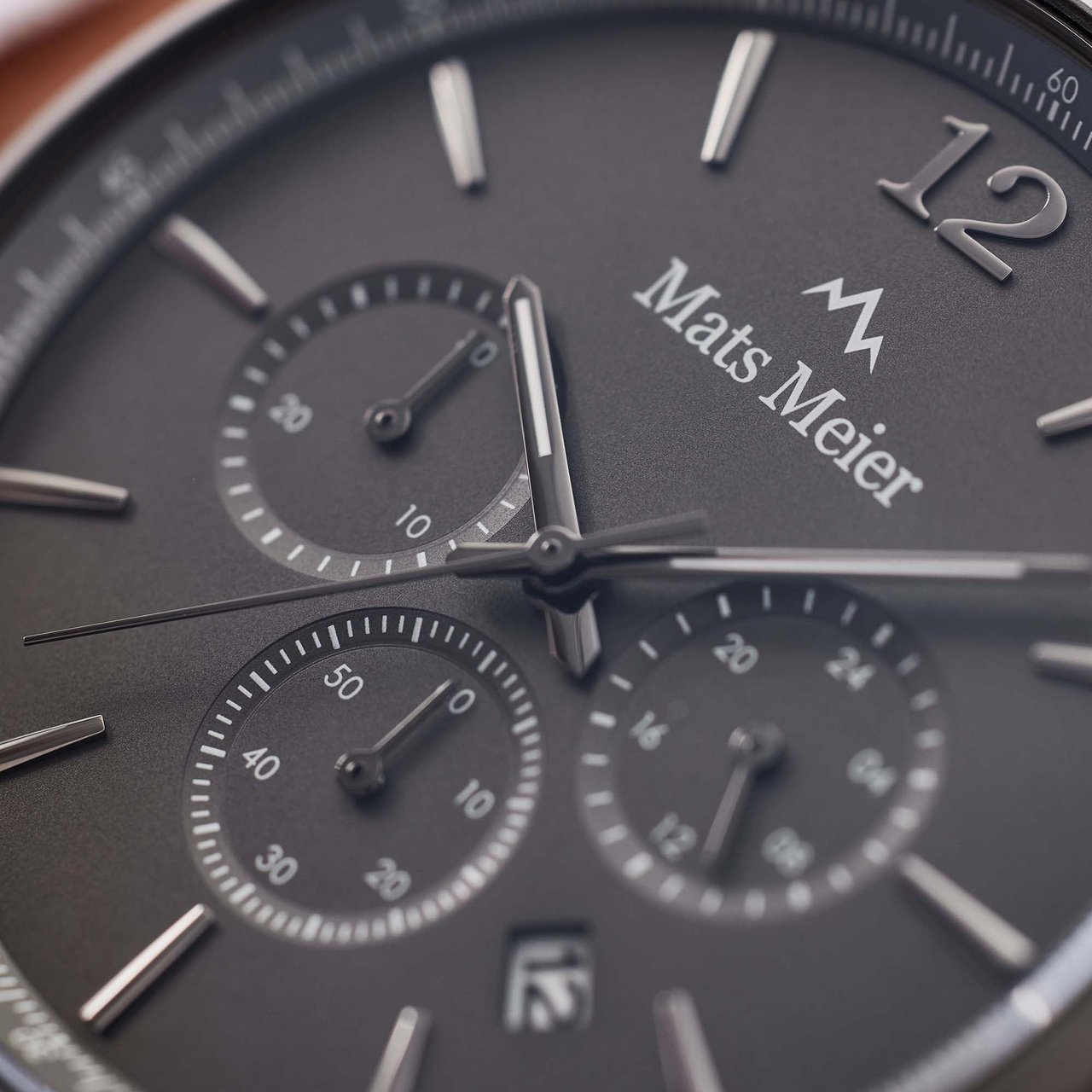 Mats Meier Grand Cornier - Horloge - Bruin Grijs