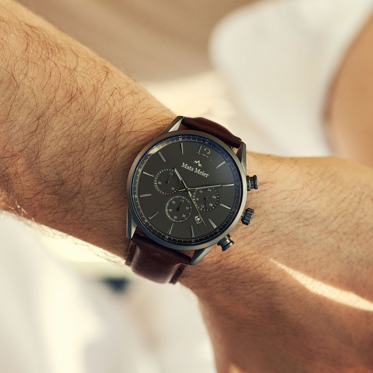 Mats Meier Grand Cornier - Horloge - Bruin Grijs