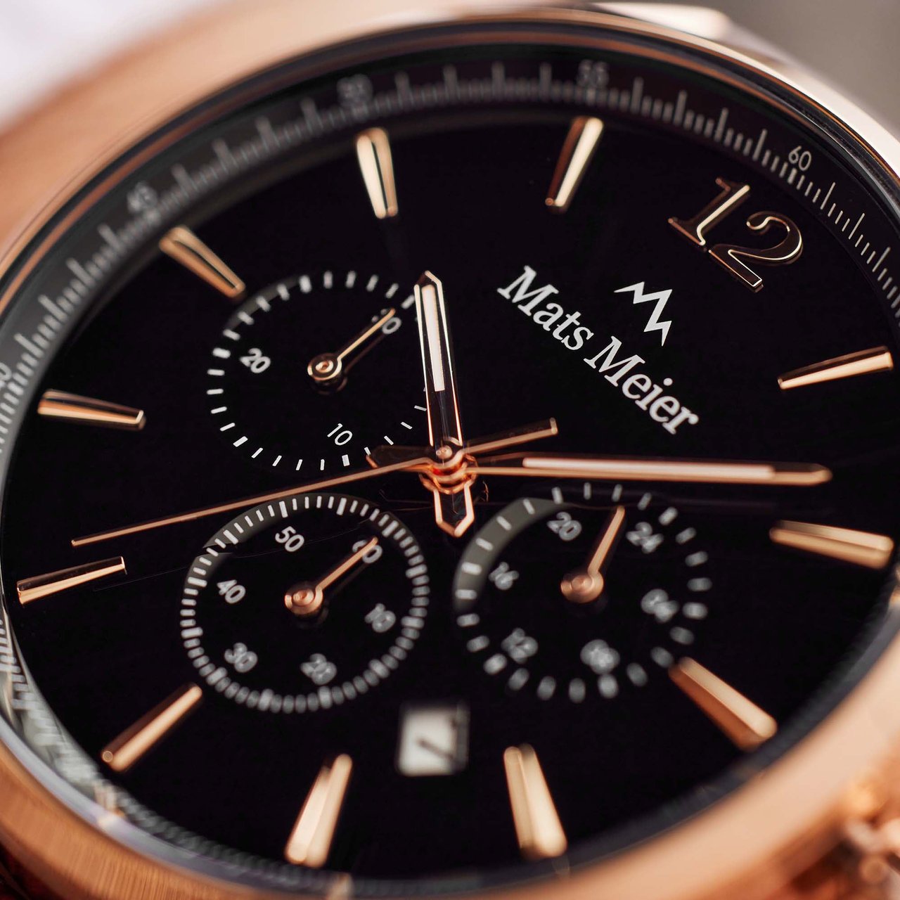 Mats Meier Grand Cornier - Horloge - Roségoud Zwart