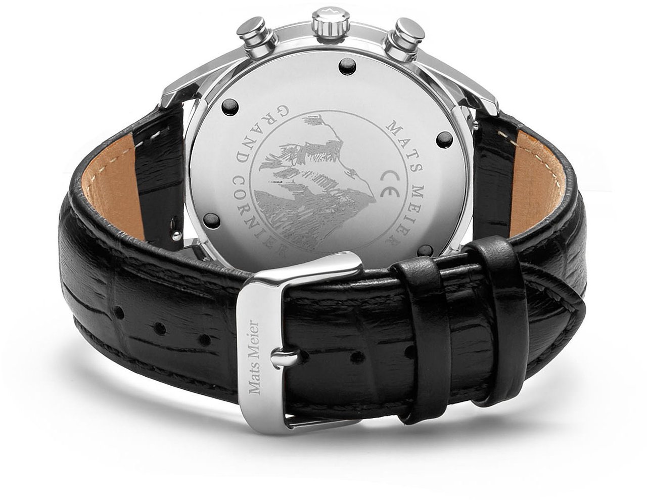 Mats Meier Grand Cornier - Horloge - Grafiet Zilver