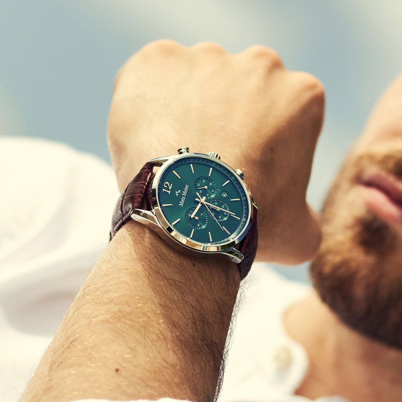 Mats Meier Grand Cornier - Horloge - Donkergroen Divers
