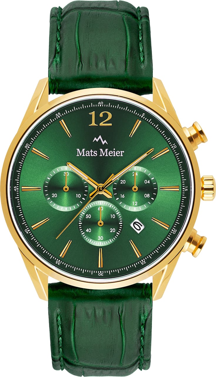 Mats Meier Grand Cornier - Horloge - Groen Goud