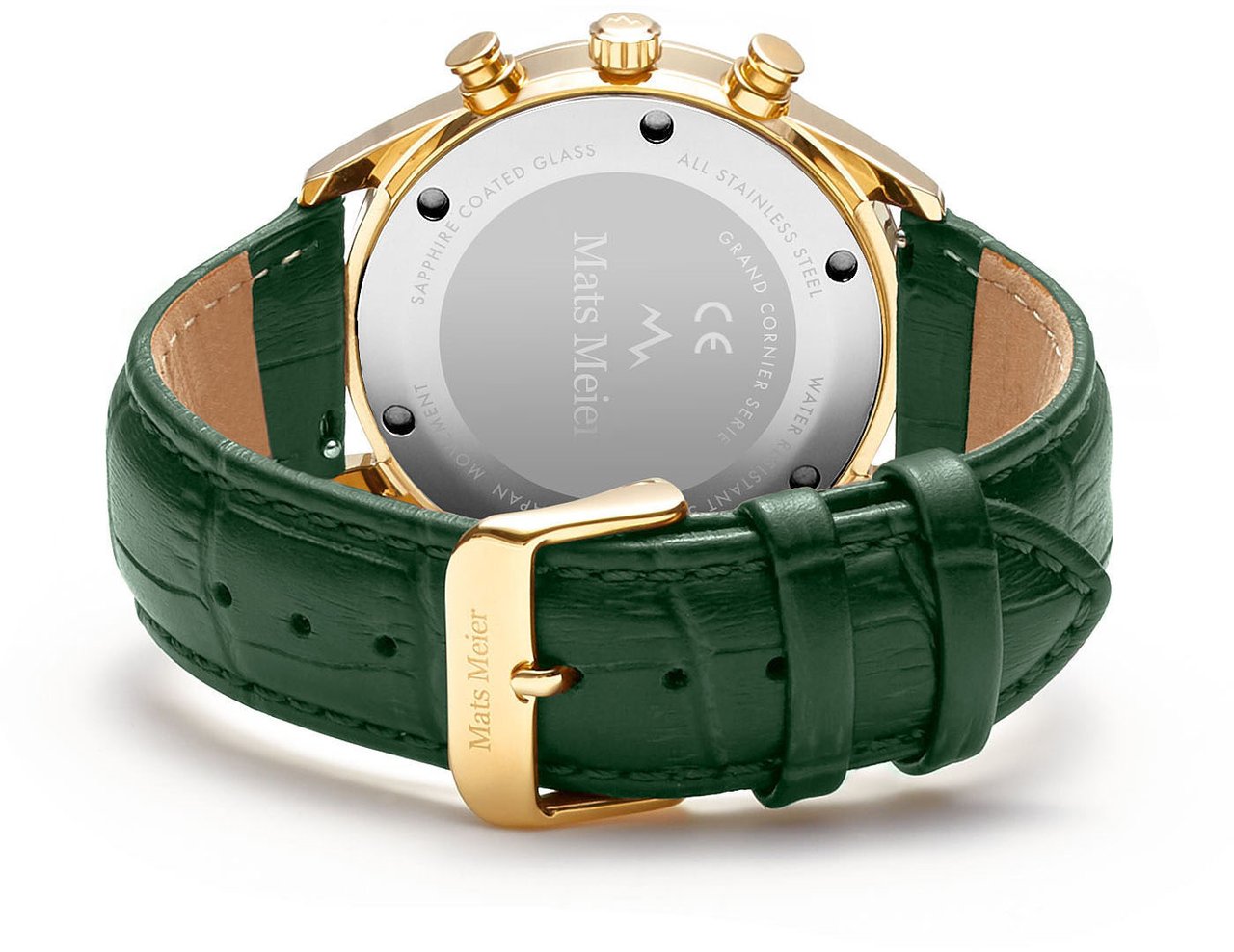 Mats Meier Grand Cornier - Horloge - Groen Goud