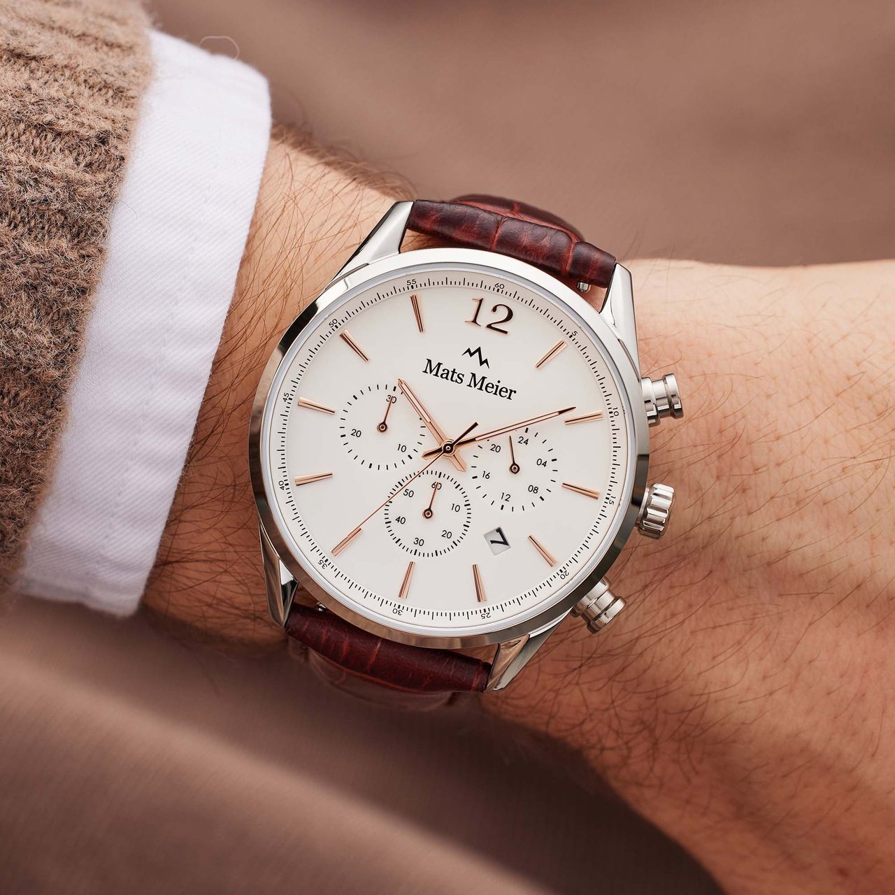 Mats Meier Grand Cornier - Horloge - Wit Divers