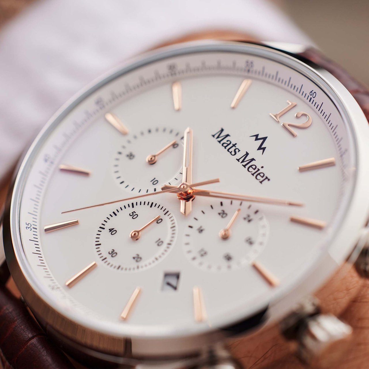 Mats Meier Grand Cornier - Horloge - Wit Divers