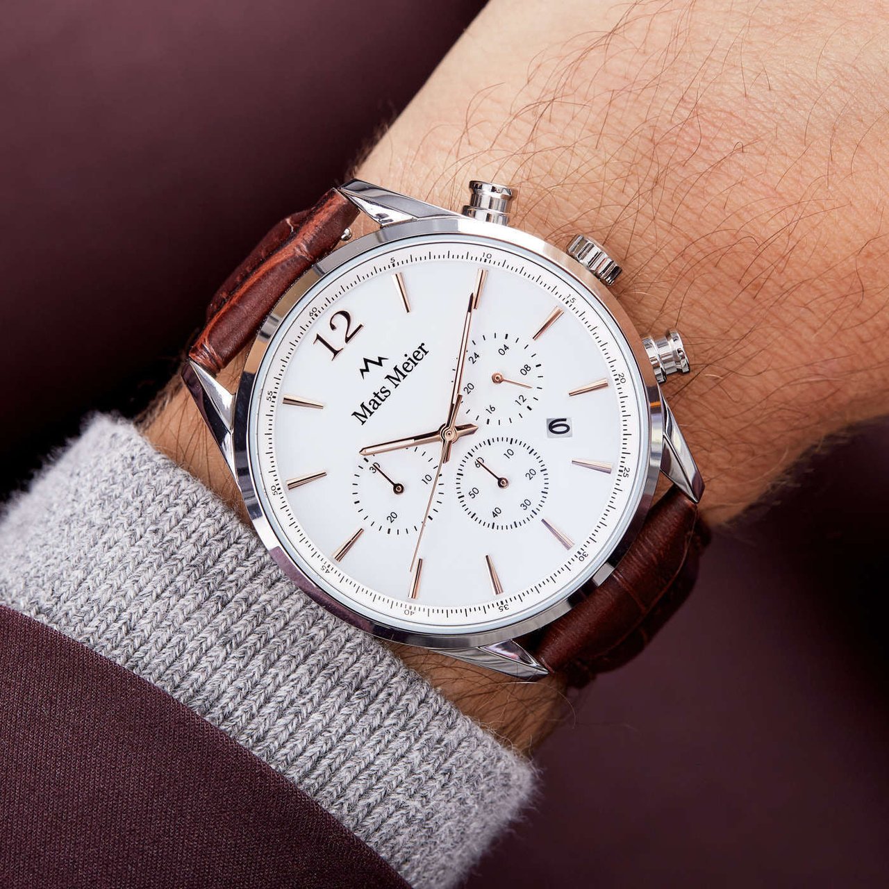 Mats Meier Grand Cornier - Horloge - Wit Divers