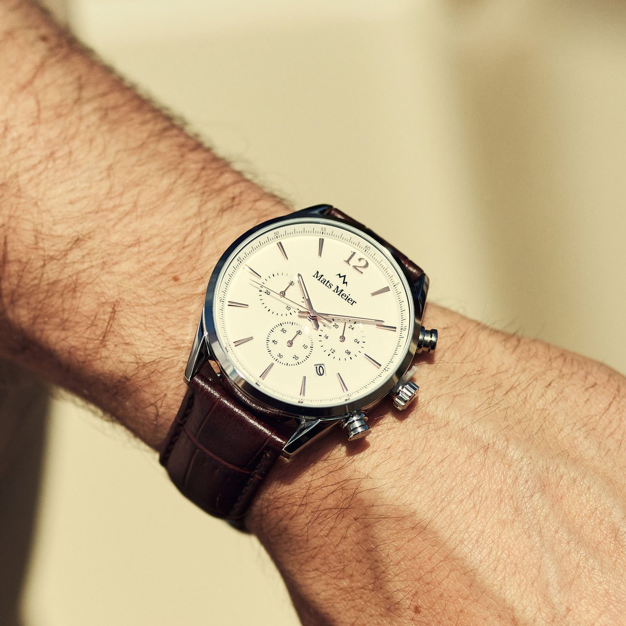 Mats Meier Grand Cornier - Horloge - Wit Divers