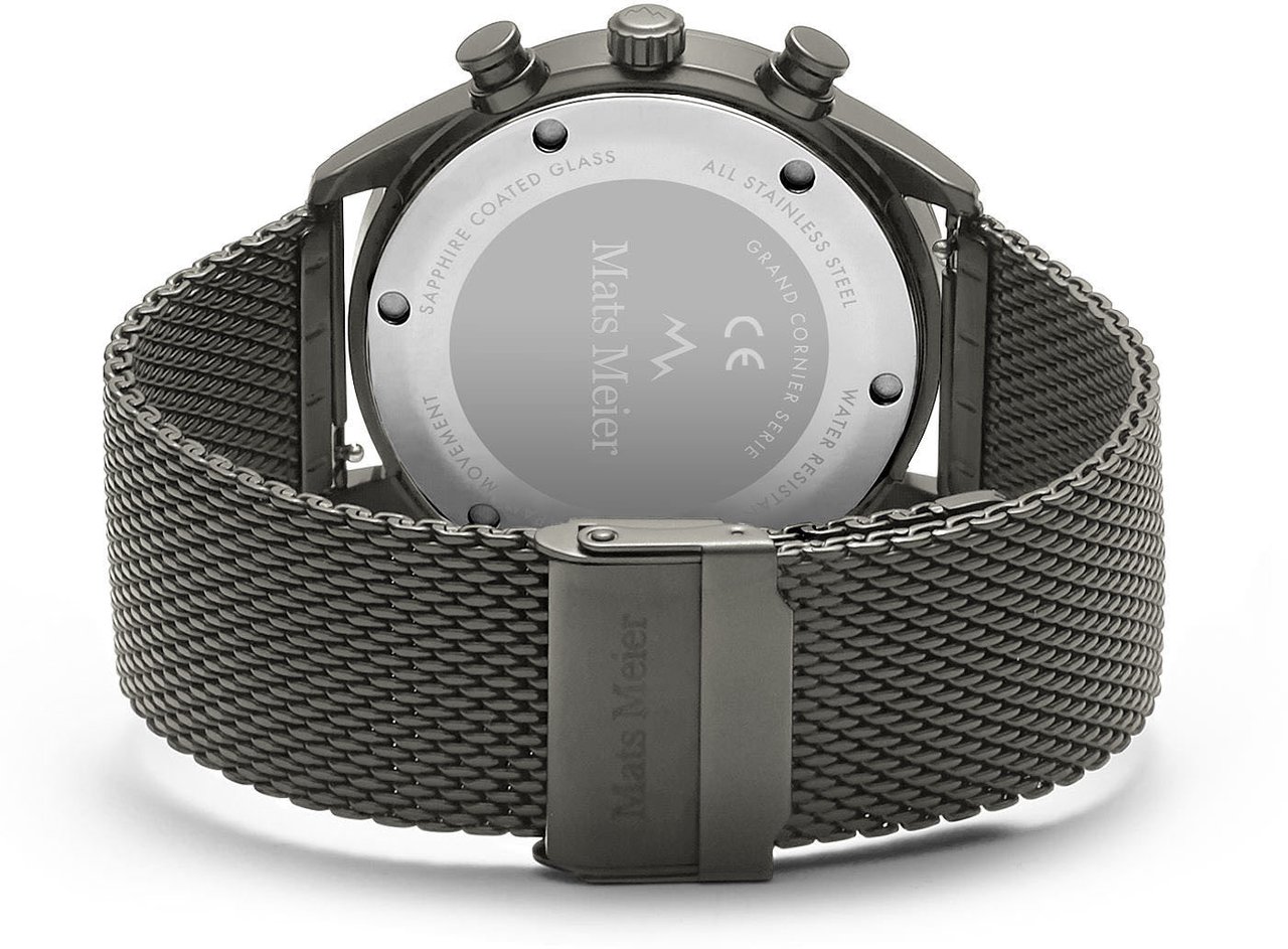 Mats Meier Grand Cornier - Horloge - Grijs Grijs
