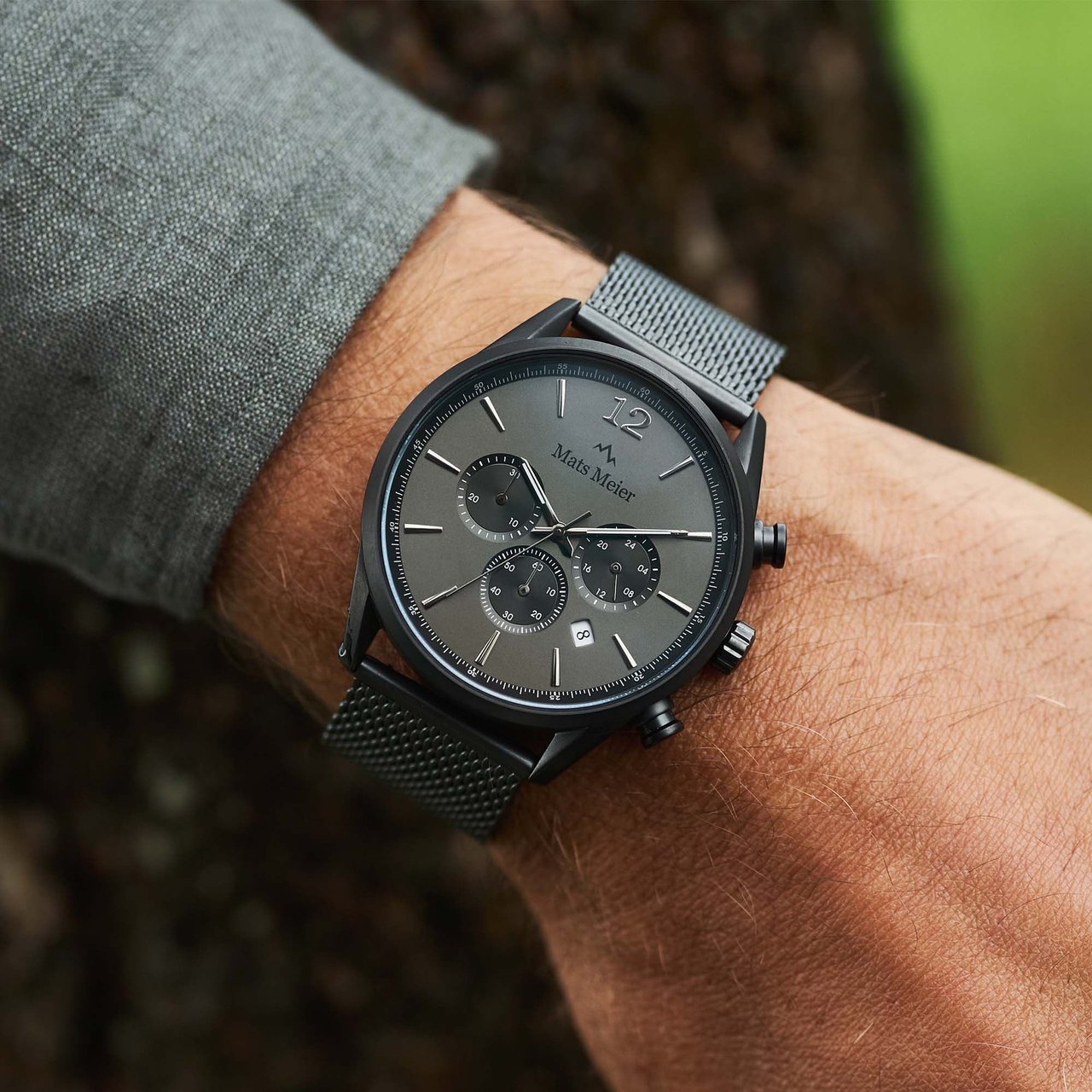 Mats Meier Grand Cornier - Horloge - Grijs Grijs