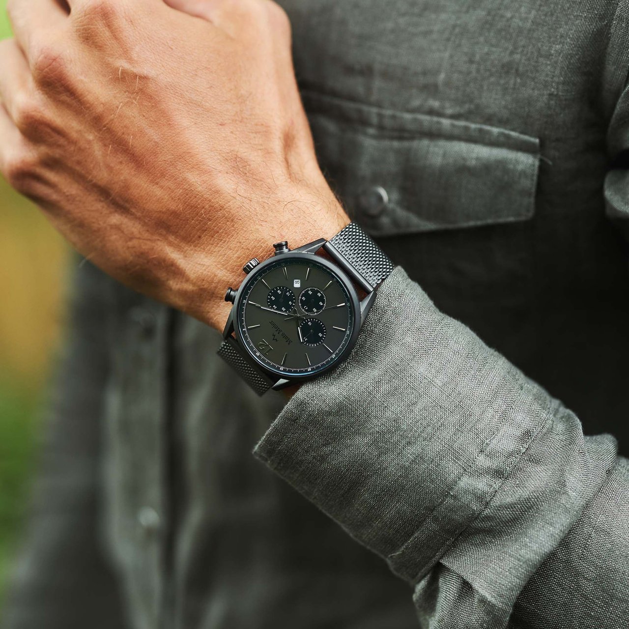 Mats Meier Grand Cornier - Horloge - Grijs Grijs