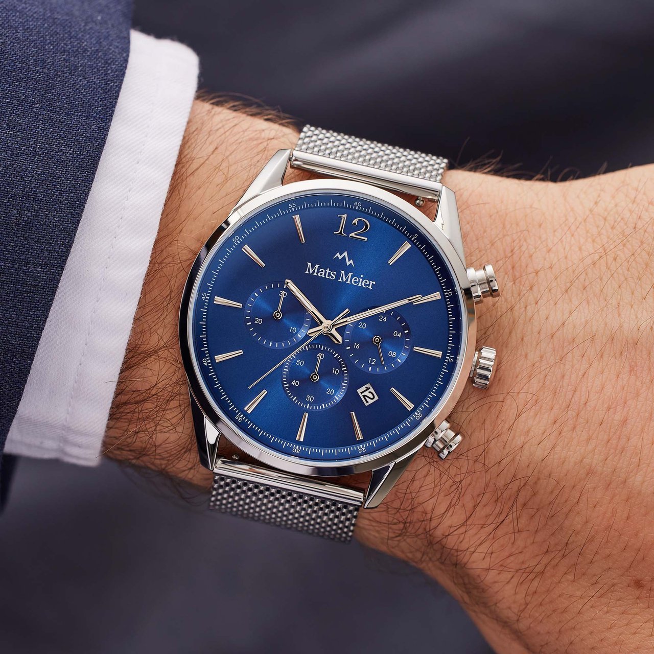Mats Meier Grand Cornier - Horloge - Zilver Divers