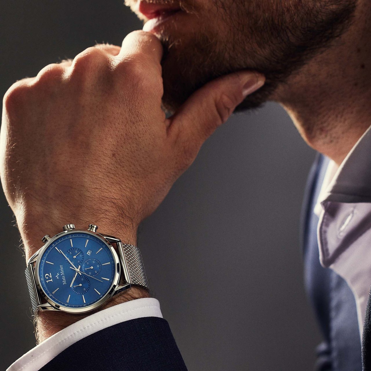 Mats Meier Grand Cornier - Horloge - Zilver Divers