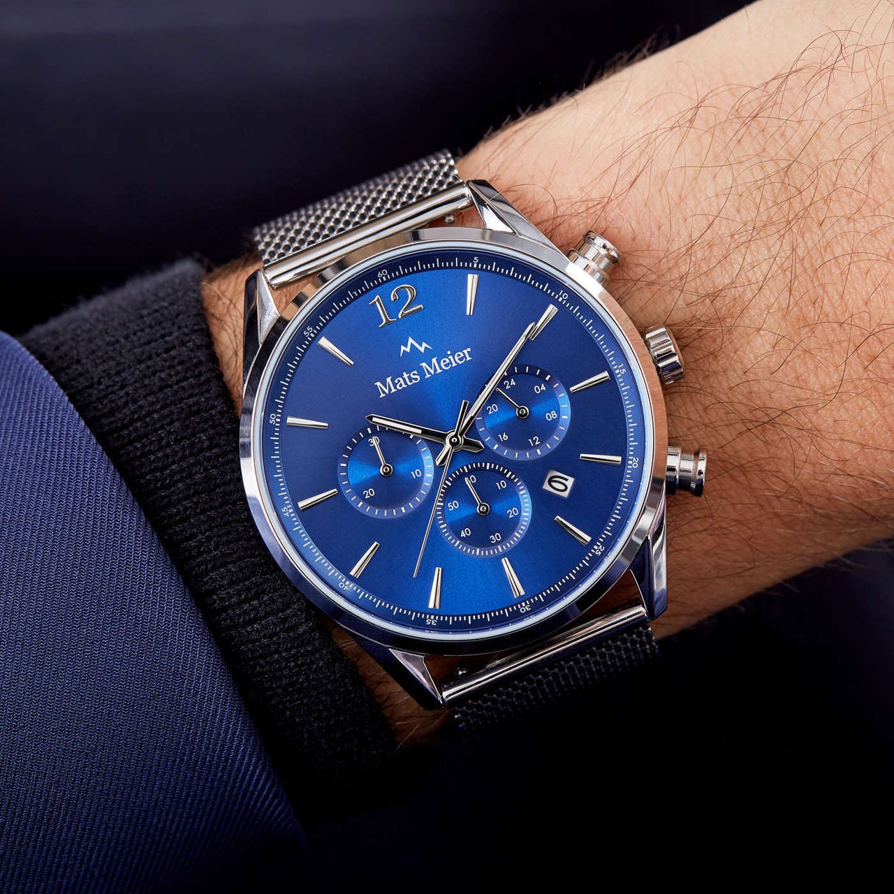 Mats Meier Grand Cornier - Horloge - Zilver Divers