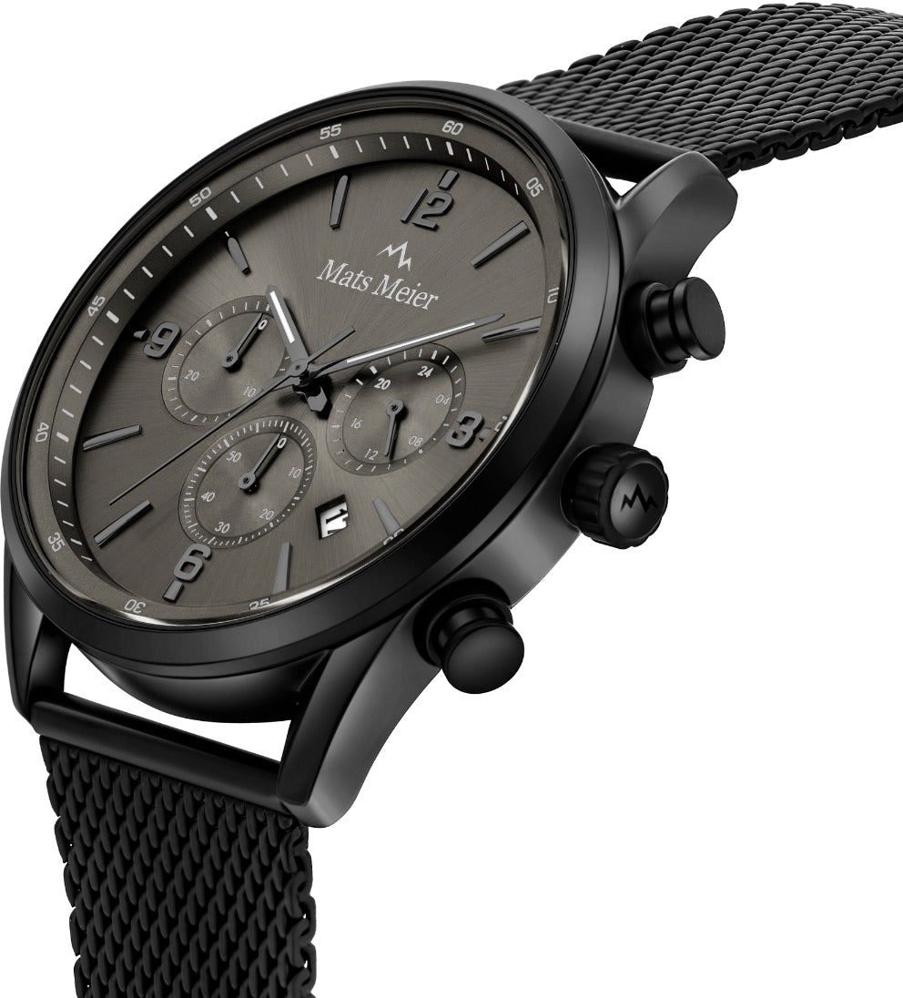 Mats Meier - Horloge - Grafiet Zwart