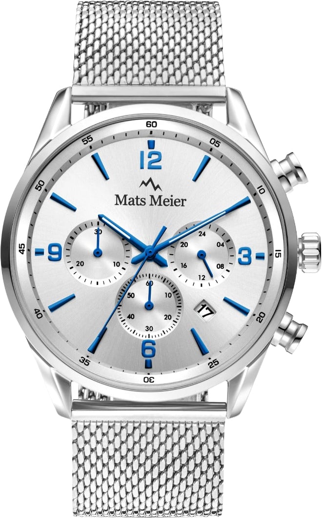 Mats Meier - Horloge - Wit Zilver