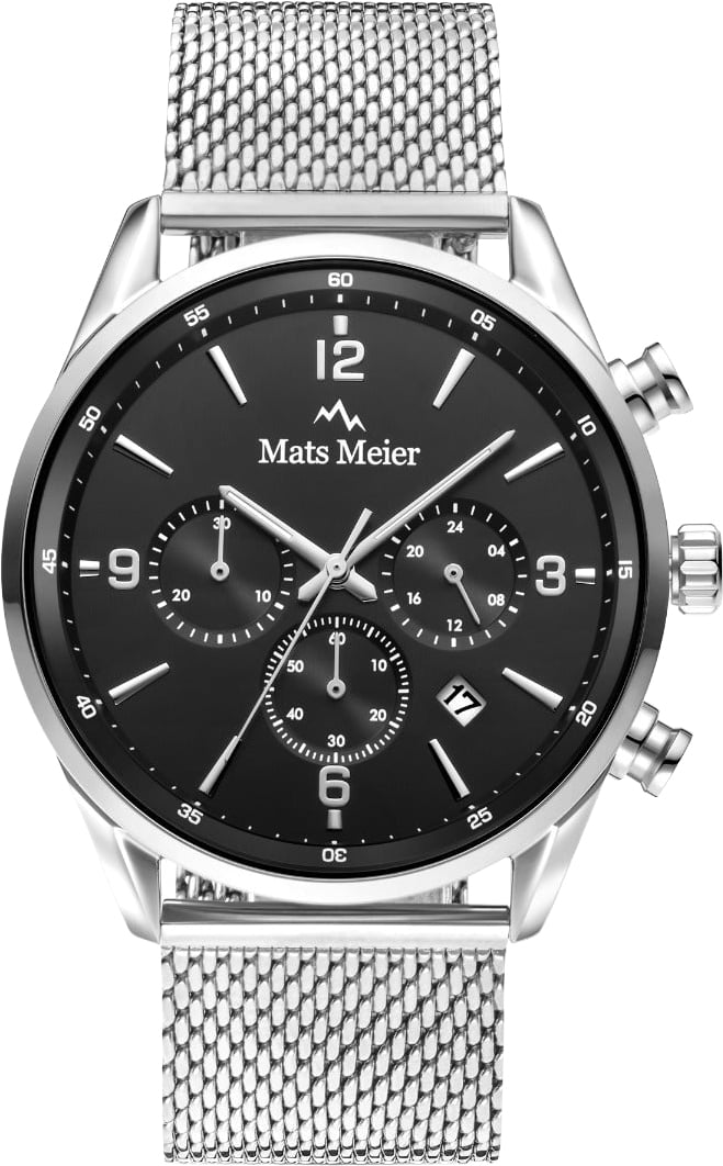 Mats Meier - Horloge - Zwart Zilver