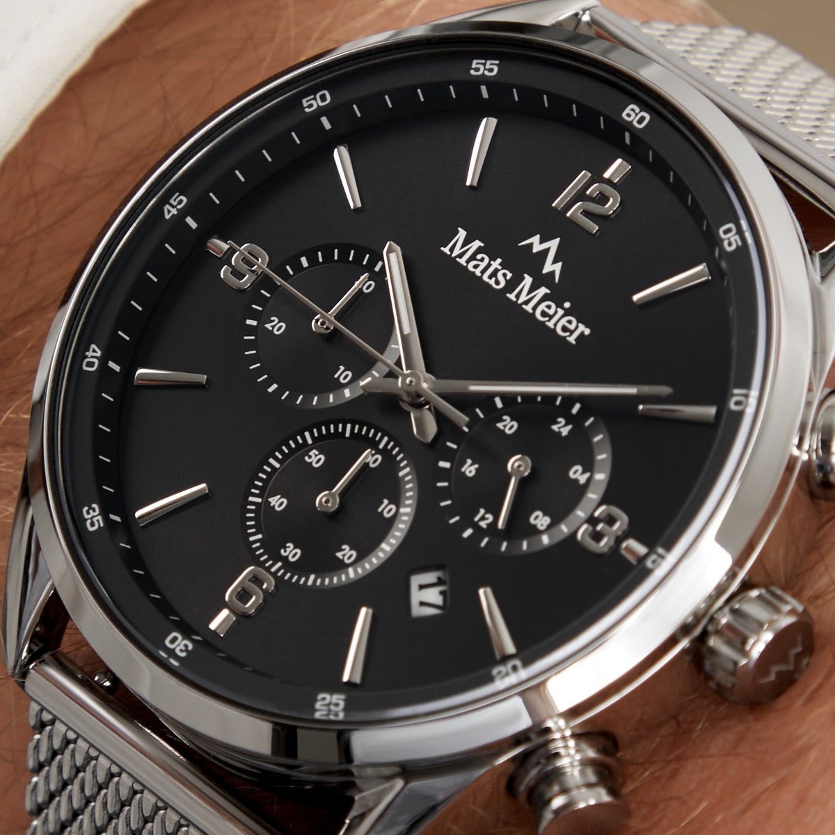 Mats Meier - Horloge - Zwart Zilver
