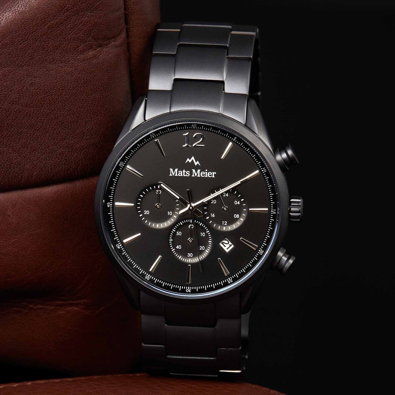 Mats Meier Grand Cornier - Horloge - Zwart Zwart