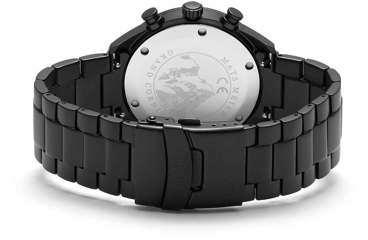 Mats Meier Grand Cornier - Horloge - Zwart Zwart