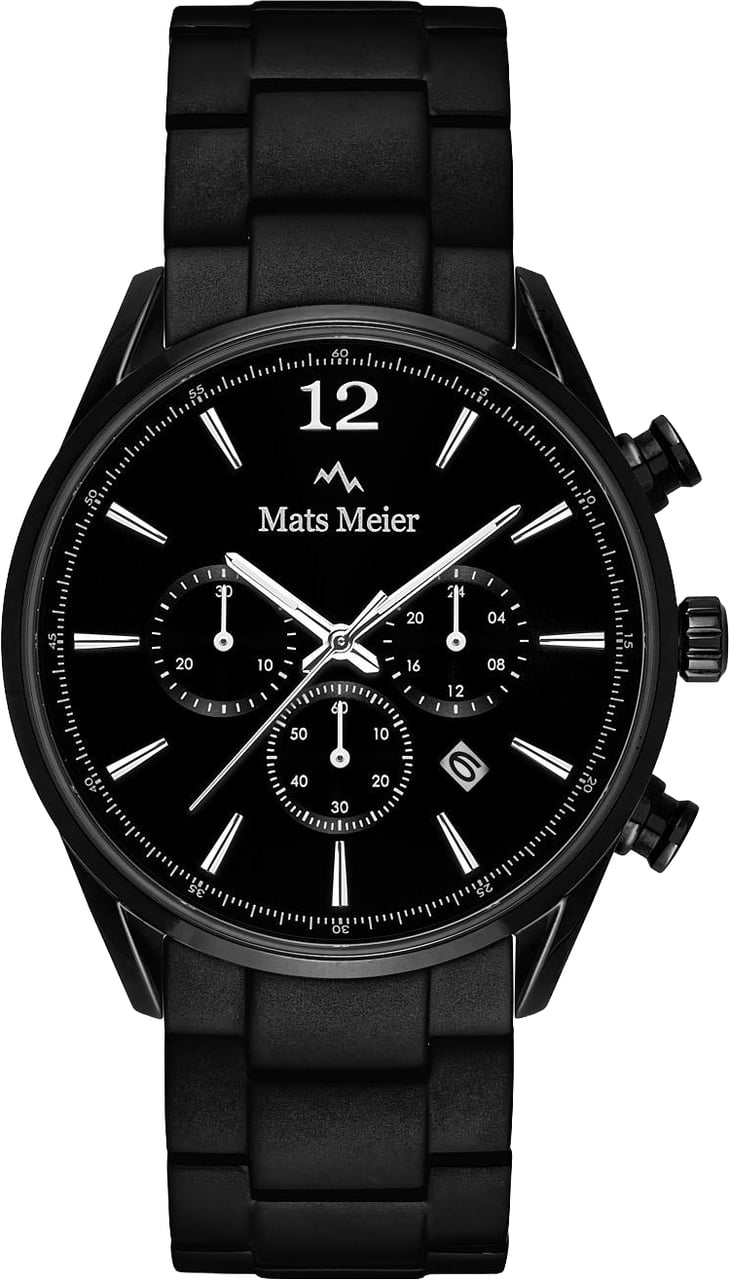 Mats Meier Grand Cornier - Horloge - Zwart Zwart