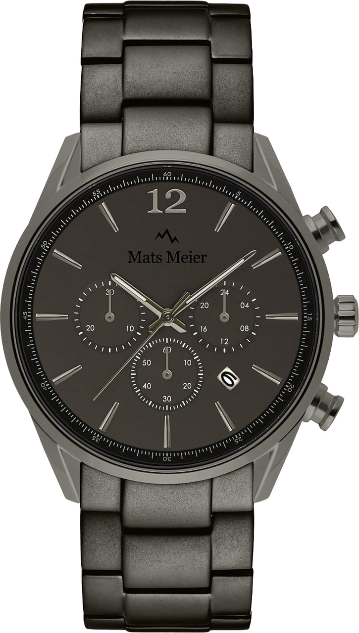 Mats Meier Grand Cornier - Horloge - Grafiet Grijs