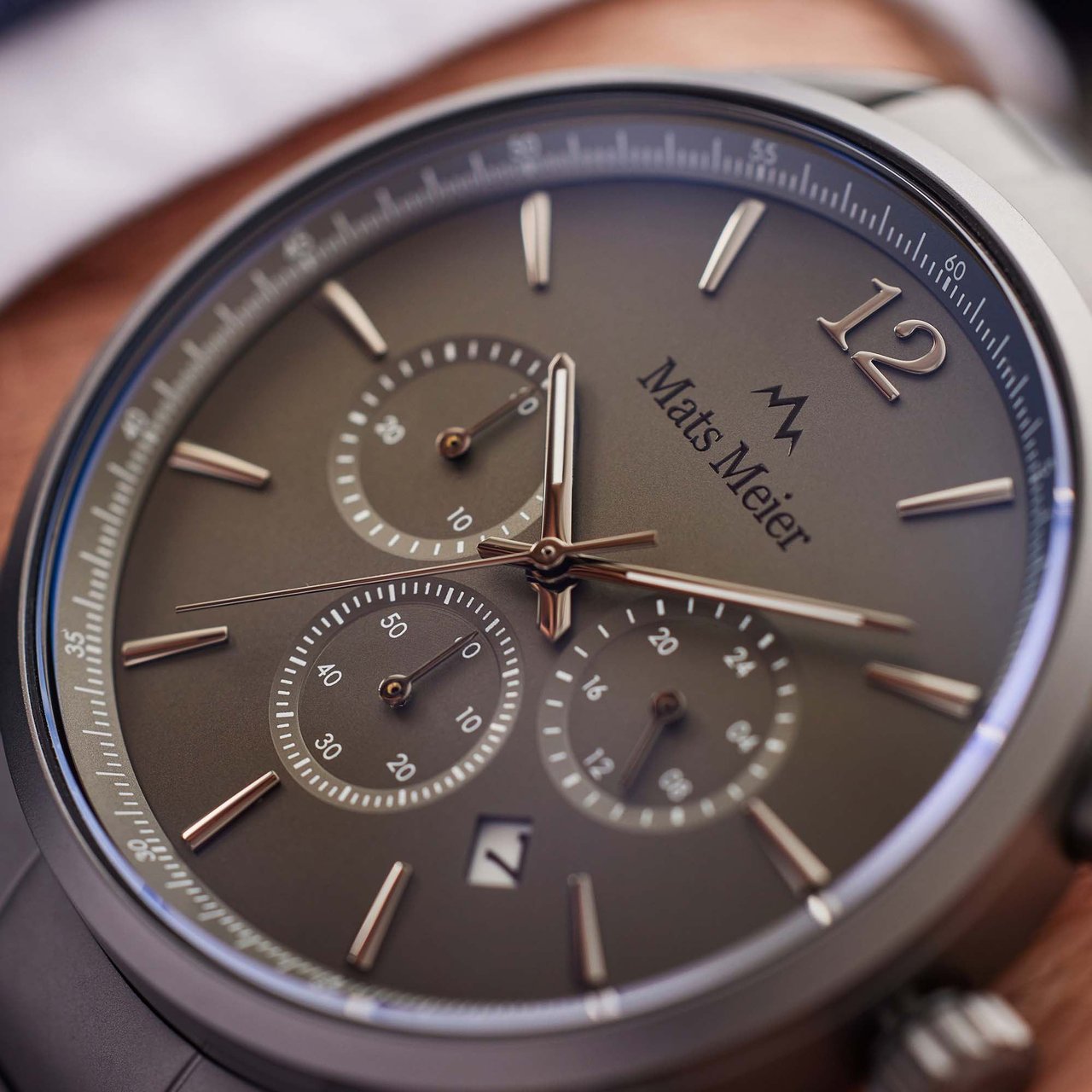 Mats Meier Grand Cornier - Horloge - Grafiet Grijs
