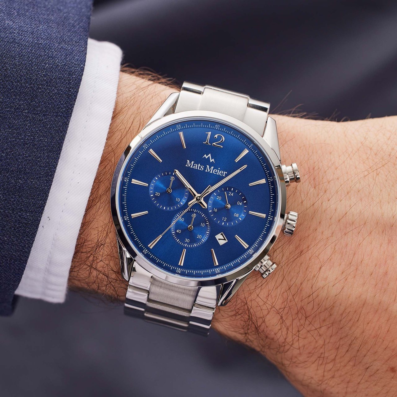 Mats Meier Grand Cornier - Horloge - Blauw Divers